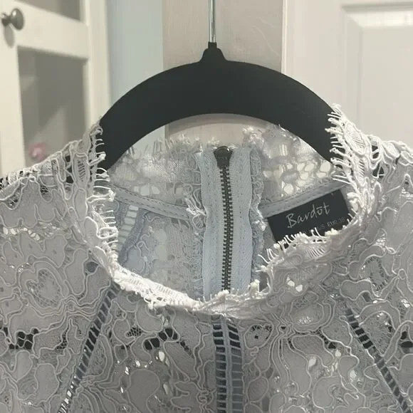 BARDOT Light Blue Mariana Light Blue Mist Pencil Dress, Size 6/S - Picture 5 of 12